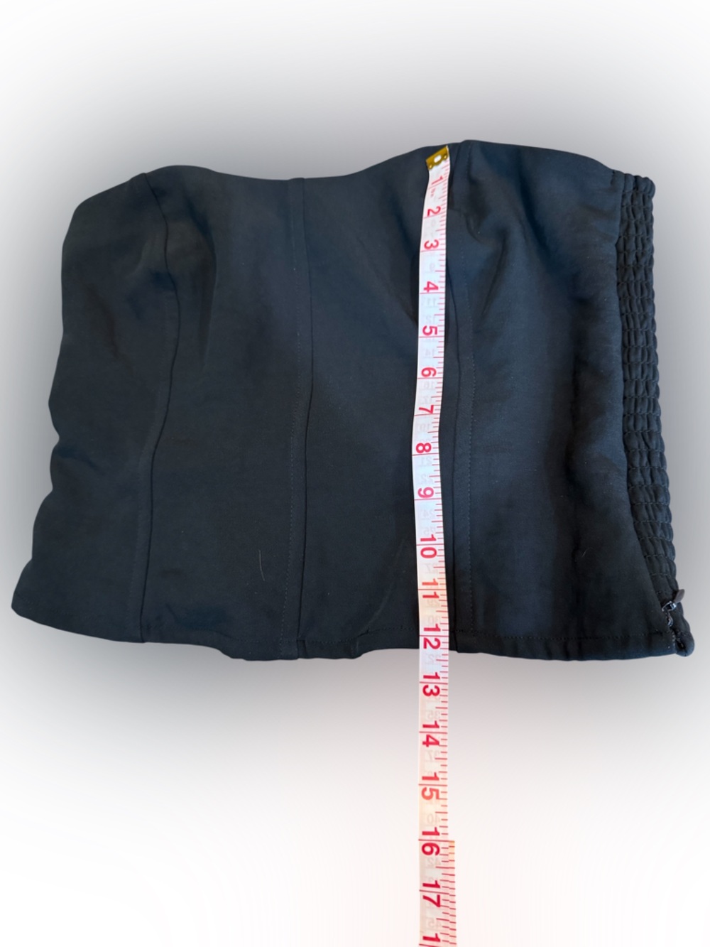 Abercrombie & Fitch Black Strapless Boned Corset Tube Top Size Medium Y2K - Picture 5 of 14